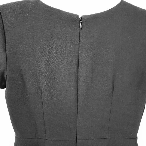 Ann Taylor LOFT Scallop Tiered Shift Dress 00P - Picture 8 of 8